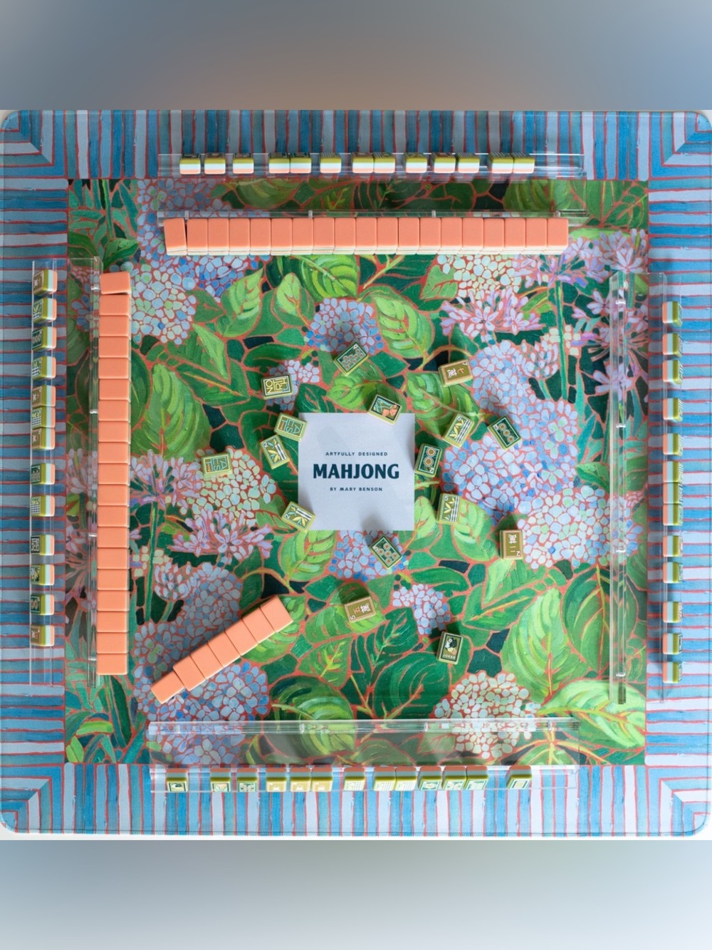 MAHJONG Mat by Mary Benson — mat only… hydrangea style
